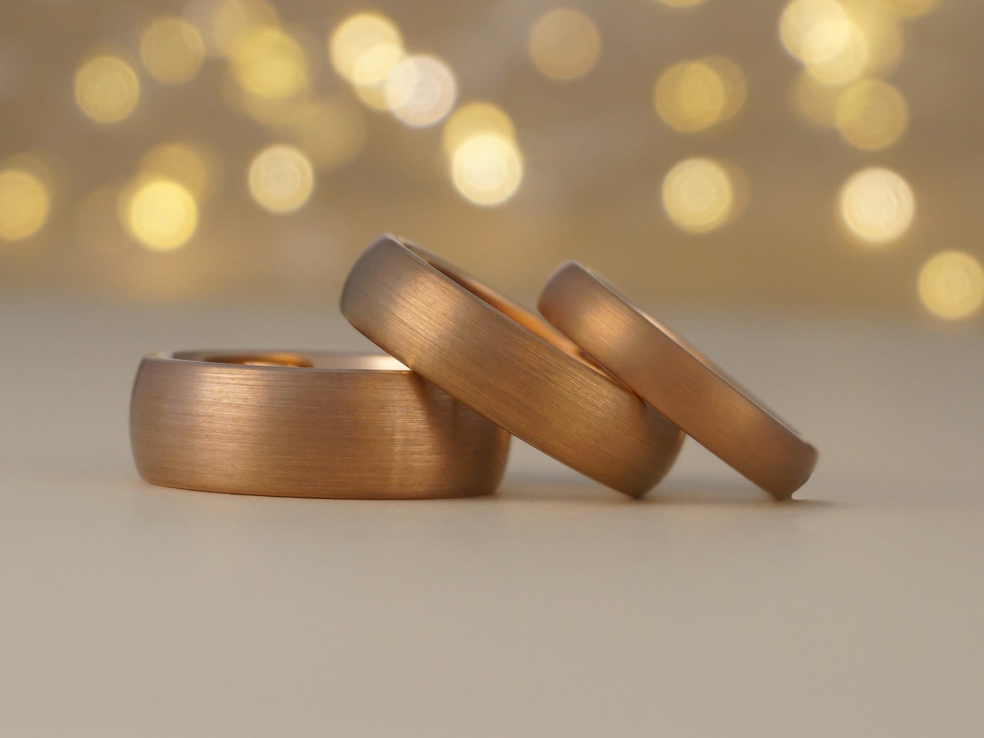 rose gold plated mens rings