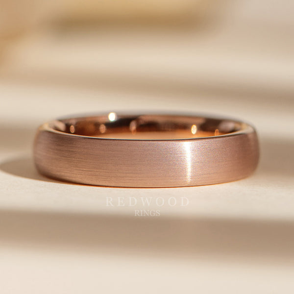 4mm rose gold tungsten ring, luxury photo watermarked