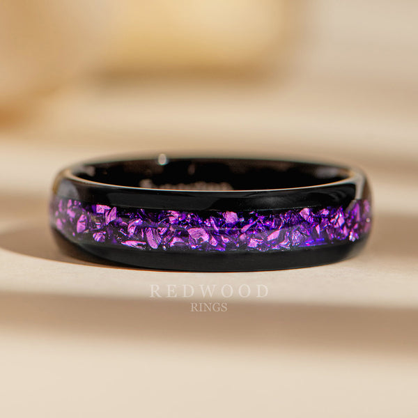 6mm black amethyst ring, luxury photo watermarked