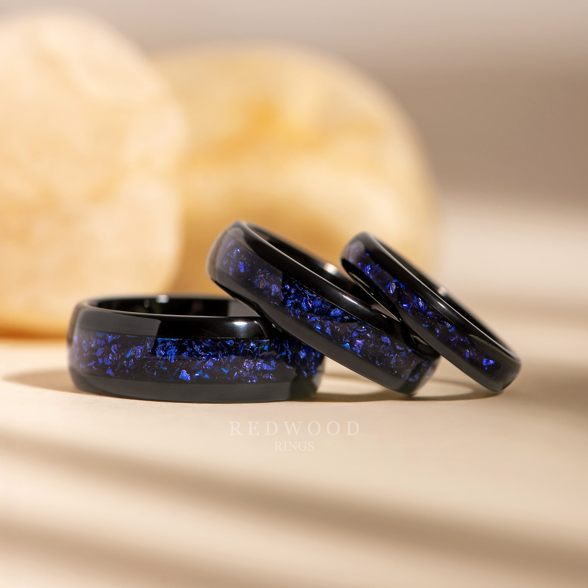 8MM 6MM 4MM Black Sapphire Ring Matching Product Photo.jpg.jpg
