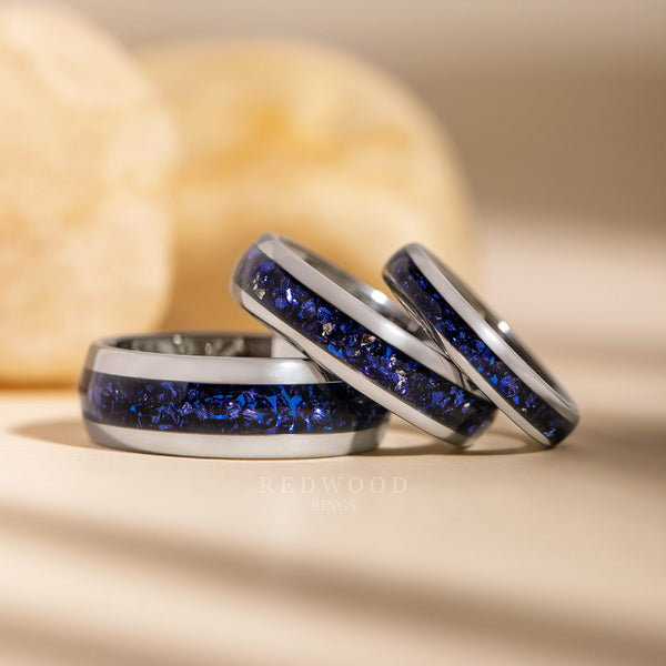 8MM 6MM 4MM Silver Sapphire Ring Matching Product Photo.jpg