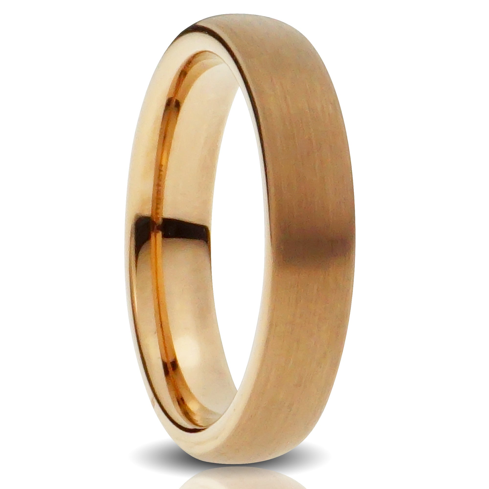 rose gold 4mm tungsten ring