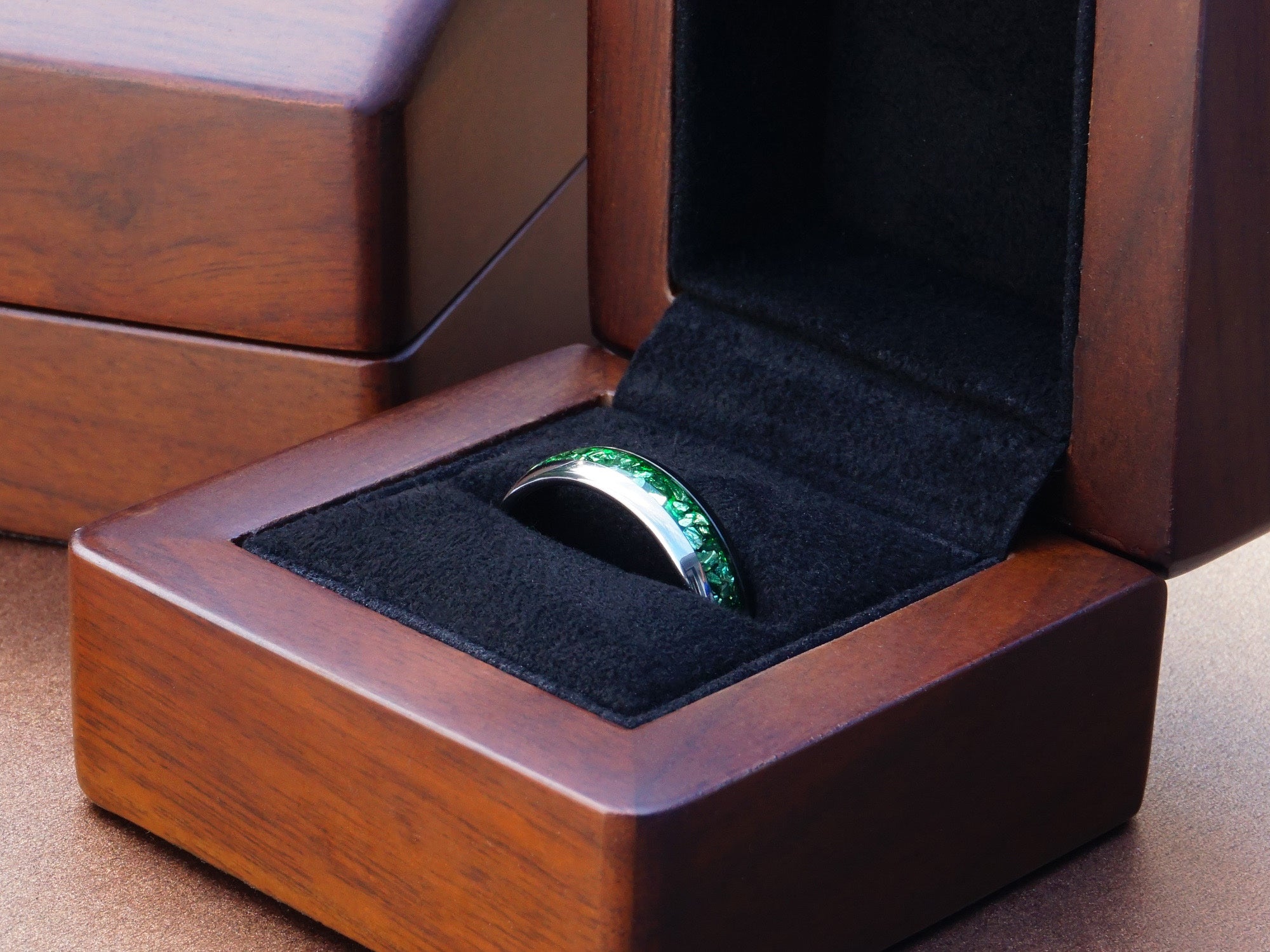 Wood and deals emerald ring